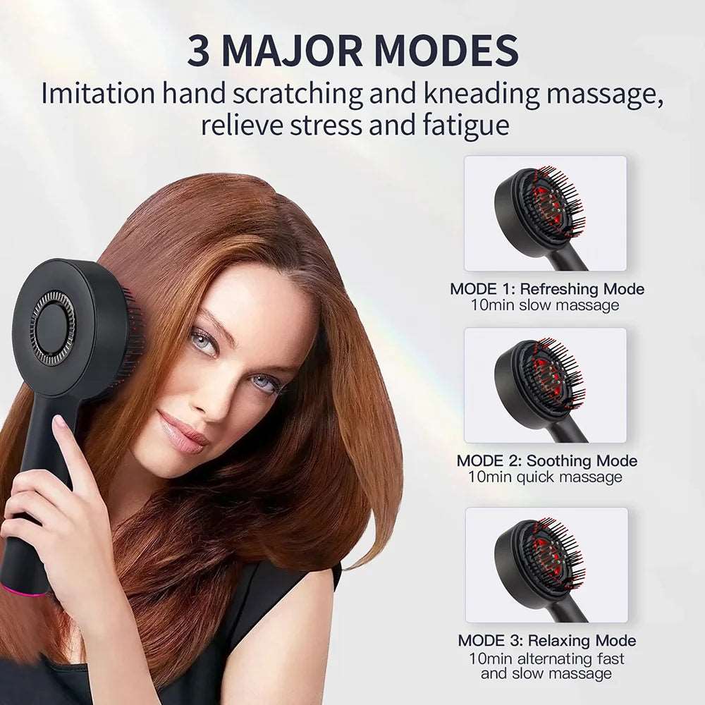 Electric Vibration Massage Comb – Soothing Scalp Care with Vibration