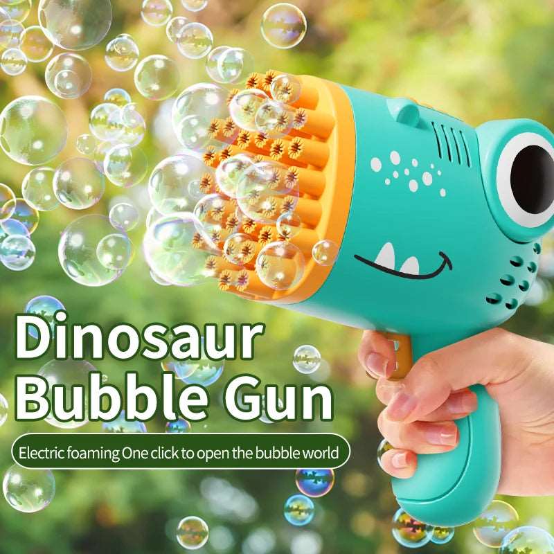 Handheld Dinosaur Bubble Gun – Fun Automatic Bubble Maker