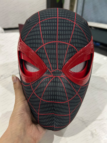 Spiderman Headgear Mask Cosplay – 1:1 Elastic Mask with Moving Eyes