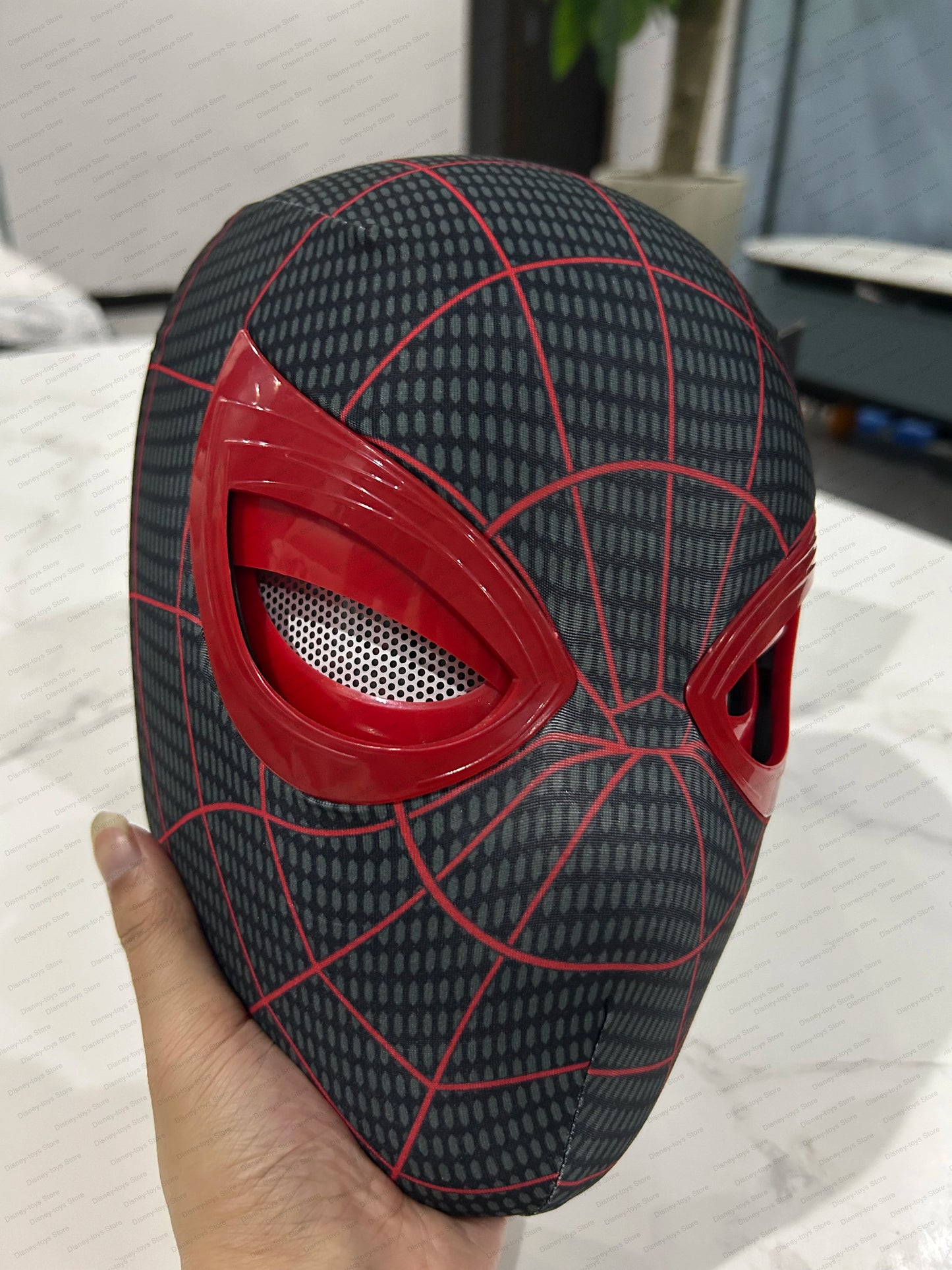 Spiderman Headgear Mask Cosplay – 1:1 Elastic Mask with Moving Eyes