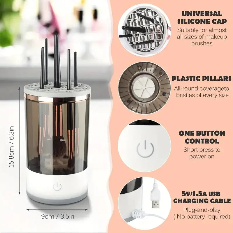 Electric Makeup Brush Cleaner – Fast and Easy Brush Cleansing