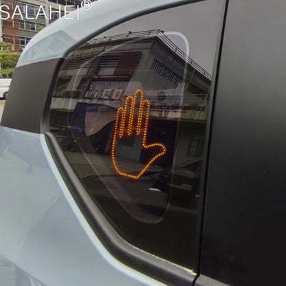 Hand Gesture Light for Car – LED Car Back Window Sign with Remote Control