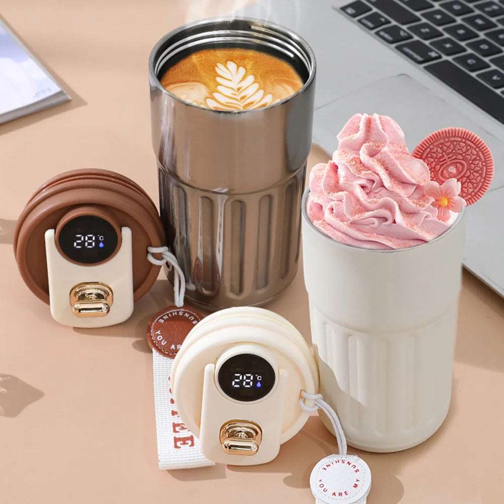 Temperature Display Stainless Steel Insulated Container