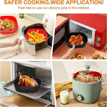 Reusable Air fryer Silicone Pan Liner