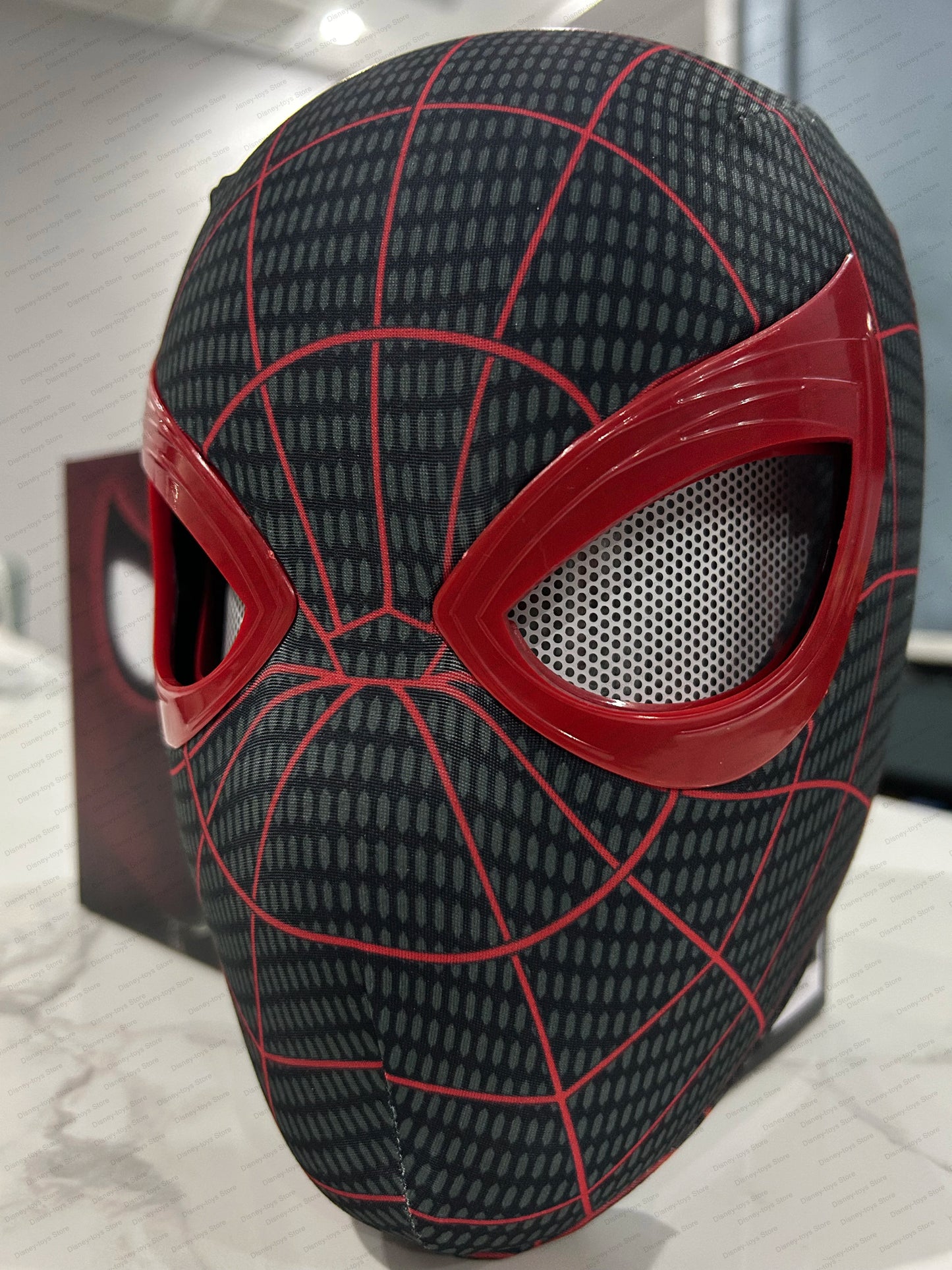 Spiderman Headgear Mask Cosplay – 1:1 Elastic Mask with Moving Eyes