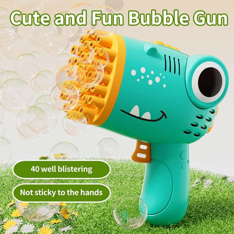 Handheld Dinosaur Bubble Gun – Fun Automatic Bubble Maker