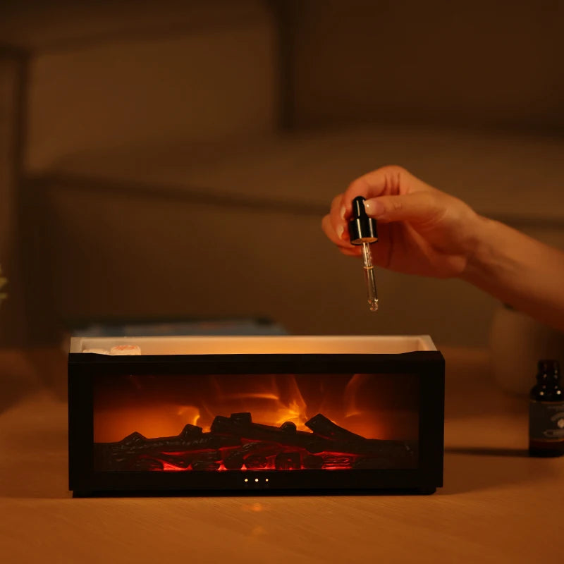 Glowwave Fireplace Aromatherapy – Cozy Nightlight with Relaxing Scents