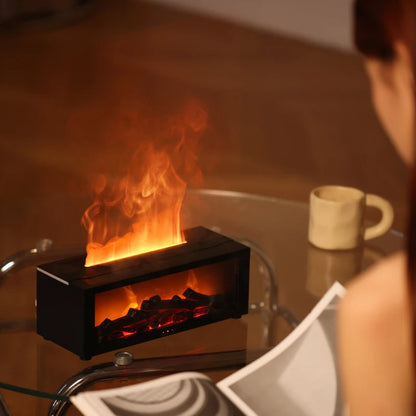 Glowwave Fireplace Aromatherapy – Cozy Nightlight with Relaxing Scents