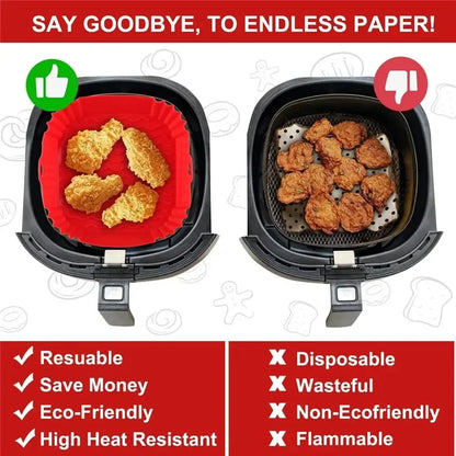 Reusable Air fryer Silicone Pan Liner