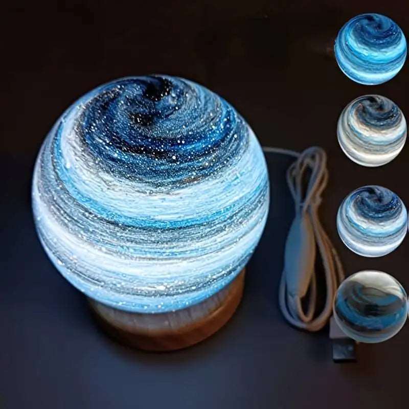 Glowwave 3D Moon Glass Lamp – Decorative and Relaxing Ambient Light