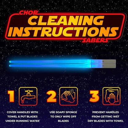 StarWar Theme LED Lightsaber Chopsticks – Reusable, Washable