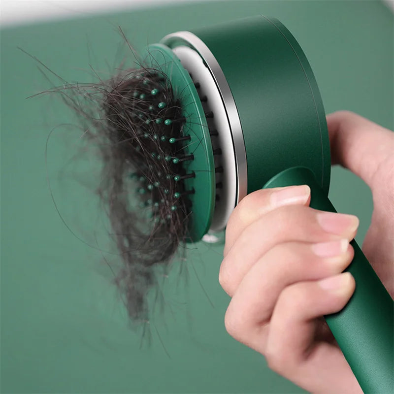 Self Cleaning No Tangle Hairbrush For Wet or Dry Hair