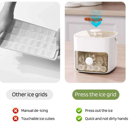 48 Grid Ice Mould – Quick Demould Tray for Whiskey, Cocktails, Coffee & More