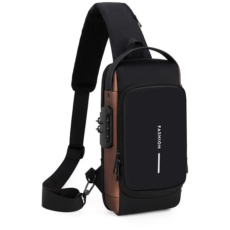 Anti-Theft Shoulder Bag with USB Charging Port – Secure and Stylish