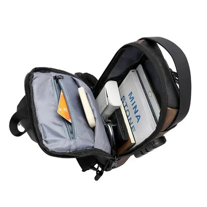 Anti-Theft Shoulder Bag with USB Charging Port – Secure and Stylish