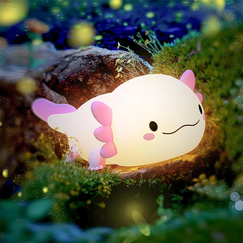 Glowwave Axolotl Nightlight – Cute, Fun, and Relaxing Bedside Light