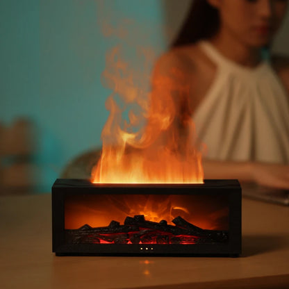 Glowwave Fireplace Aromatherapy – Cozy Nightlight with Relaxing Scents