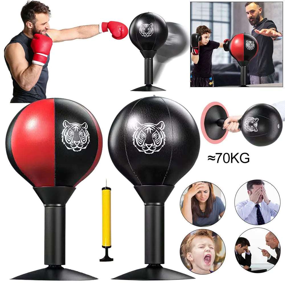 StressBuster Desktop Punching Bag – Suction Cup Boxing Ball for Stress Relief