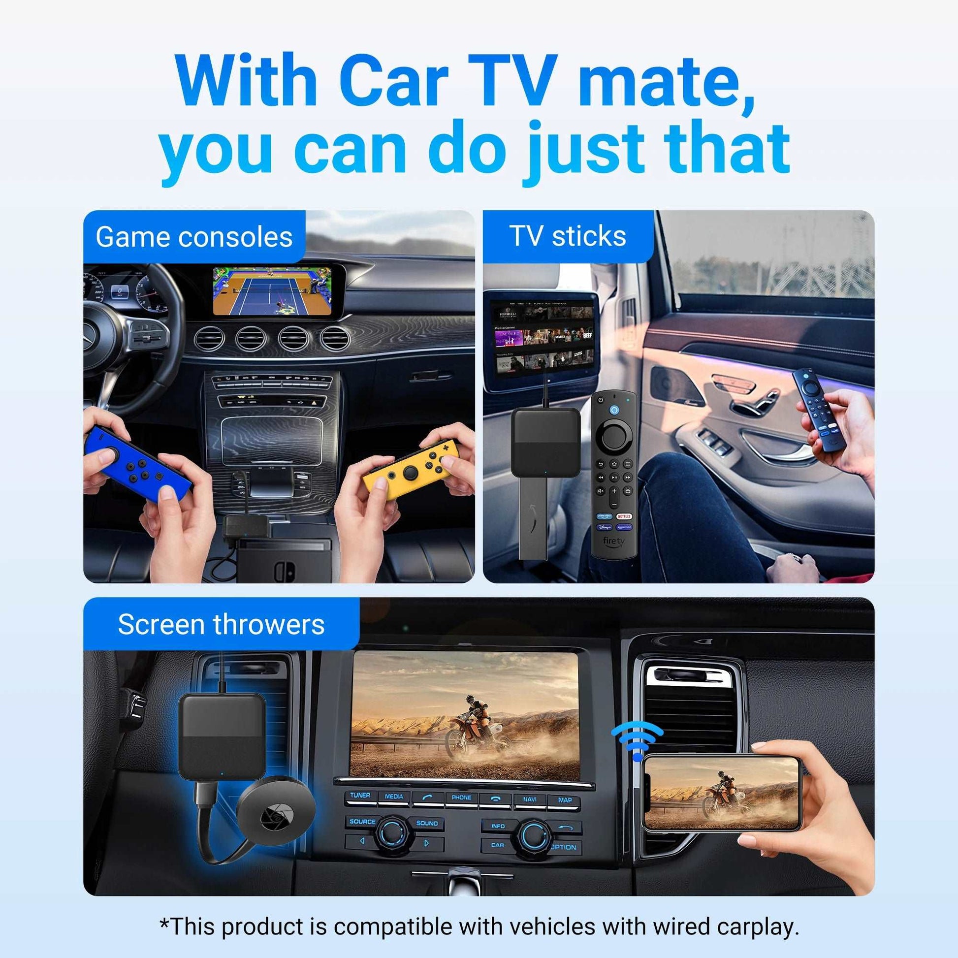 OTTOCAST AI Car Adapter – HDMI for Netflix & YouTube