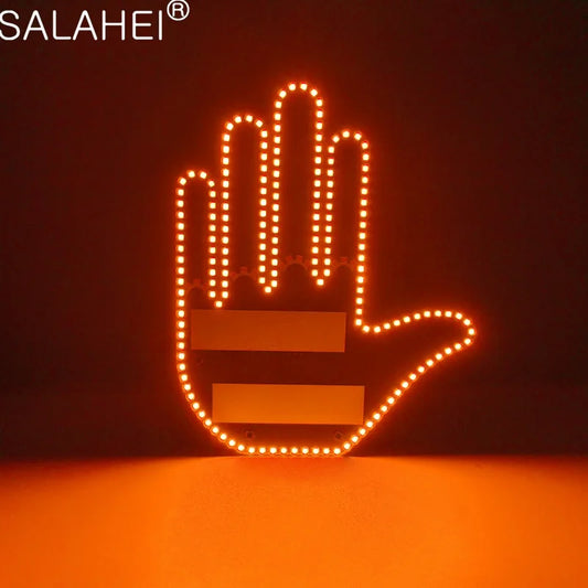 Hand Gesture Light for Car – LED Car Back Window Sign with Remote Control