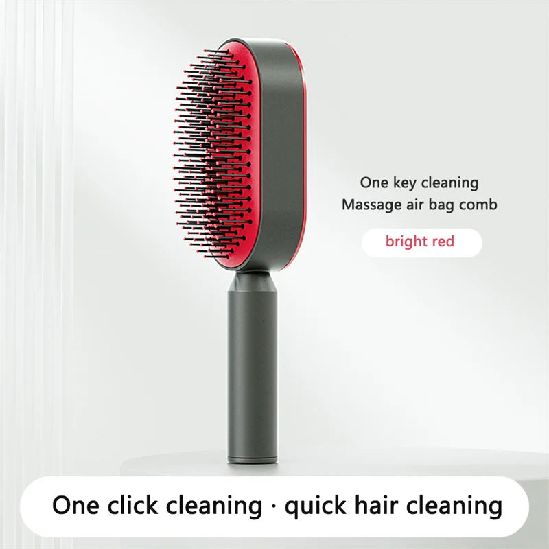 EasyClean Anti-Static Hairbrush – Tangle-Free, Frizz Control for Smooth, Shiny Hair