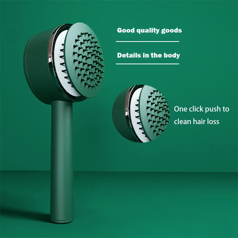 EasyClean Anti-Static Hairbrush – Tangle-Free, Frizz Control for Smooth, Shiny Hair