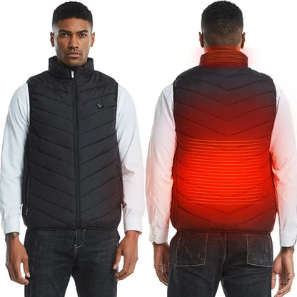 HeatWave USB Heated Vest - Unisex Thermal Jacket for Winter