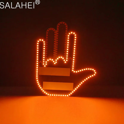 Hand Gesture Light for Car – LED Car Back Window Sign with Remote Control