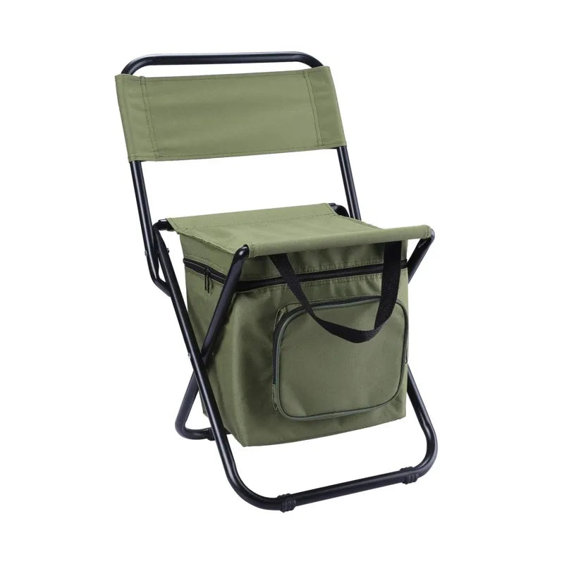 2 in 1 Folding Fishing Chair Bag Fishing Backpack Chairs Stool Convenient Wear-Resistantv for Outdoor Hunting Climbing Equipment