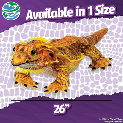 Real Planet™ Yellow Bearded Dragon Realistic Plush Stuffed Animal